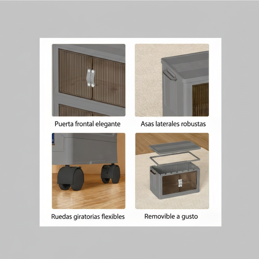 ONAIL : Organizador Plegable con Acceso Frontal y Rueditas.